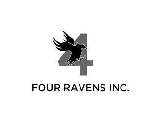 Four Ravens Inc. logo design by oke2angconcept