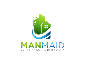 Man Maid logo design by zeta