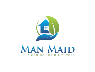 Man Maid logo design by oke2angconcept