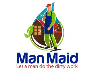 Man Maid logo design by dasigns