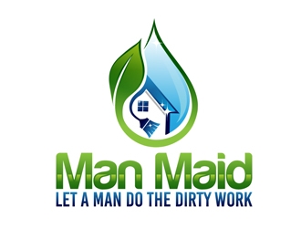 Man Maid logo design by DreamLogoDesign