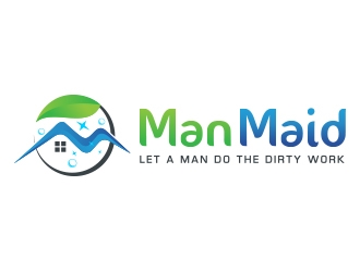 Man Maid logo design by fawadyk