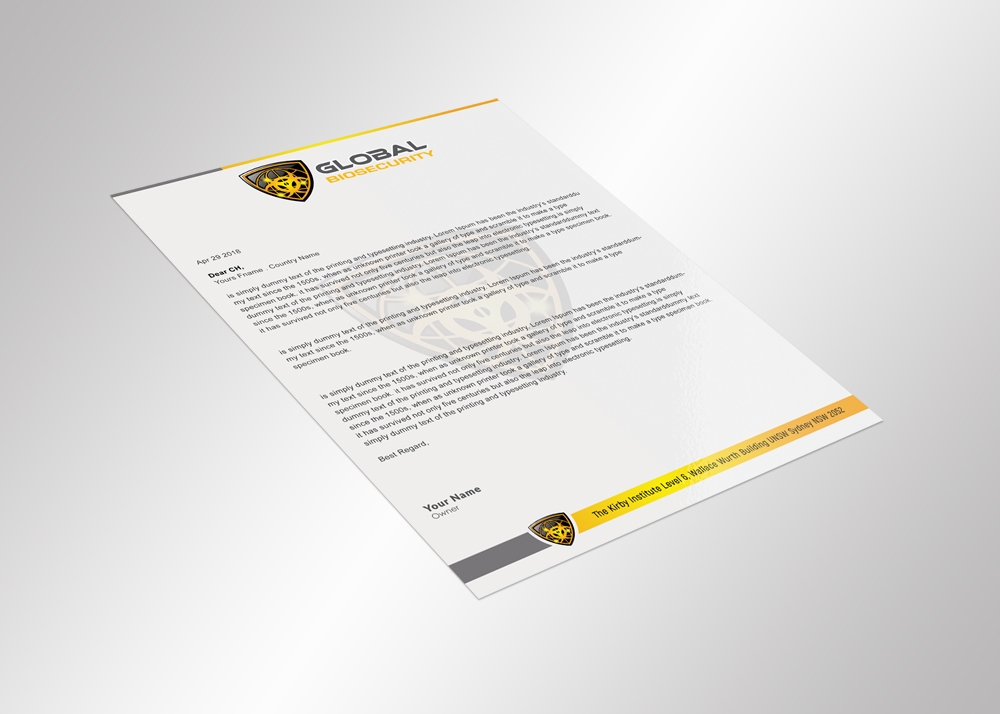 Global Biosecurity logo design by aamir