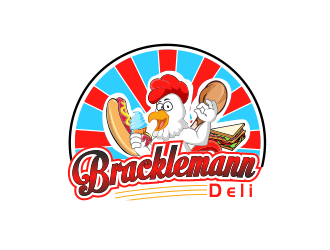 Bracklemann Deli logo design by 6king
