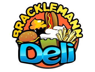 Bracklemann Deli logo design by YONK