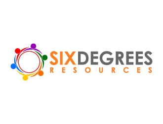 Six Degrees Resources logo design by daywalker