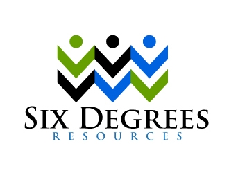 Six Degrees Resources logo design by Dawnxisoul393