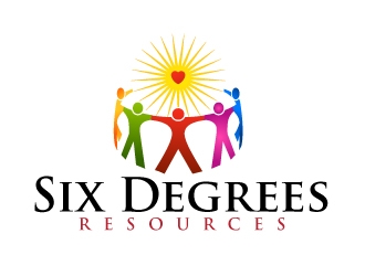 Six Degrees Resources logo design by Dawnxisoul393