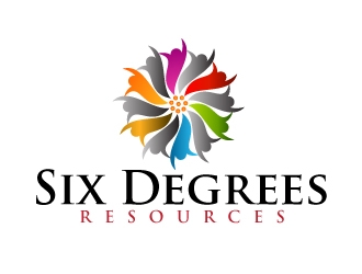 Six Degrees Resources logo design by Dawnxisoul393