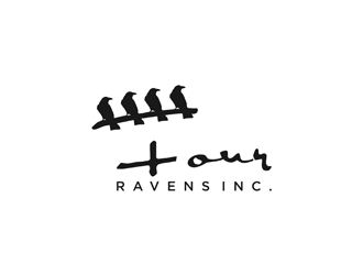 Four Ravens Inc. logo design by alby
