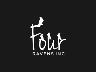 Four Ravens Inc. logo design by alby