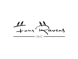Four Ravens Inc. logo design by Franky.