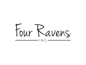 Four Ravens Inc. logo design by Franky.