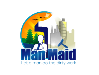 Man Maid logo design by dshineart