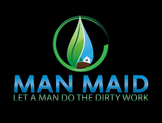 Man Maid logo design by visualsgfx