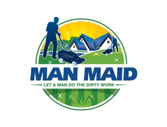 Man Maid logo design by usashi