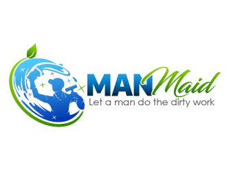 Man Maid logo design by THOR_