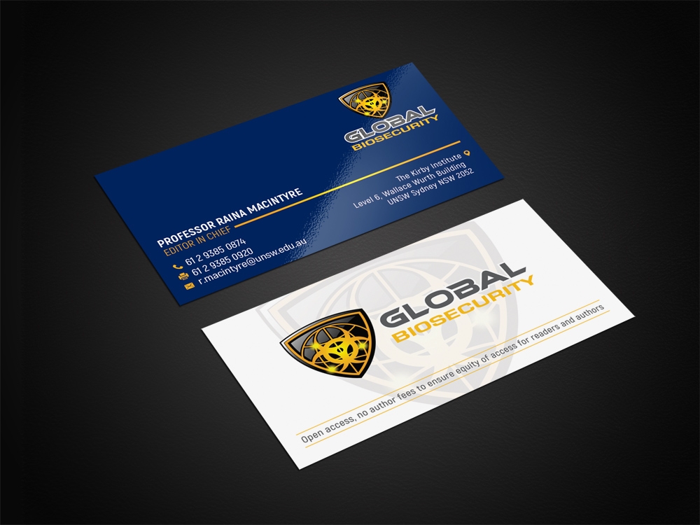 Global Biosecurity logo design by aamir