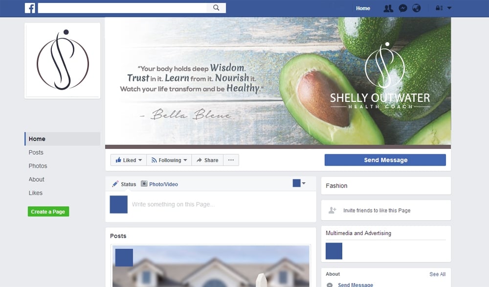 Shelly Outwater Health  and Vitality Coach logo design by scriotx