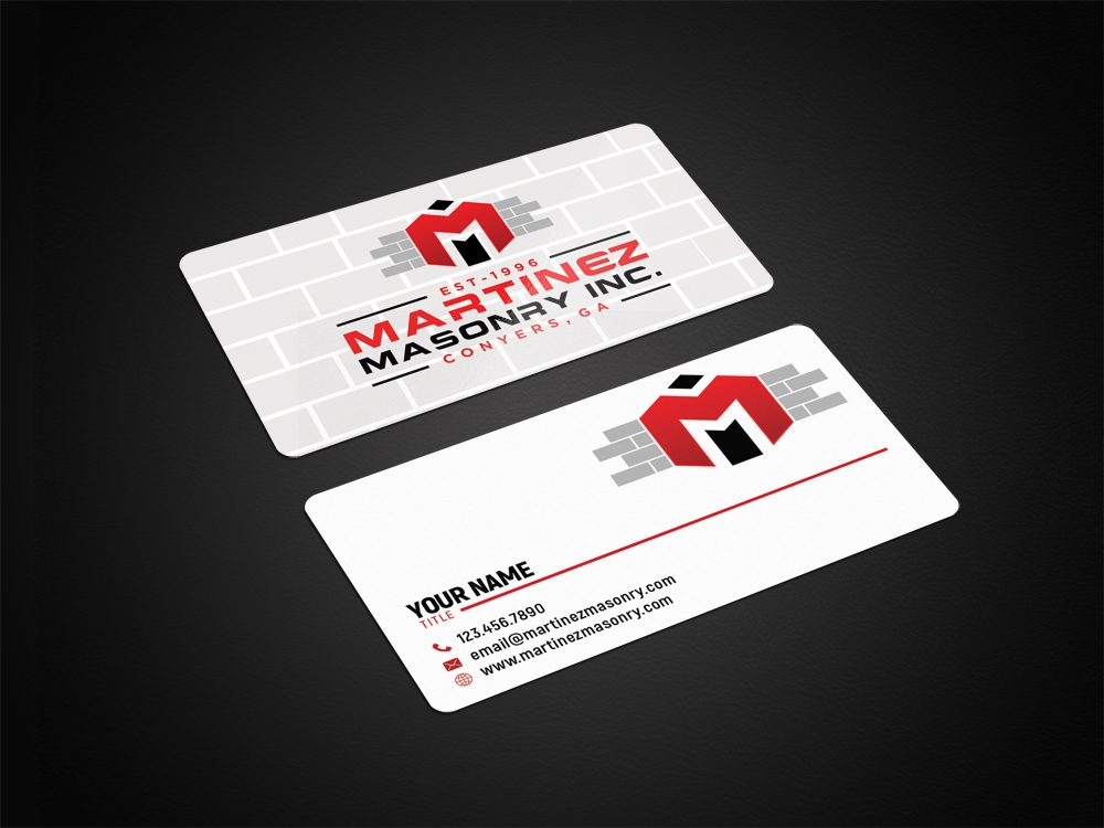 Martinez Masonry Inc. logo design by aamir
