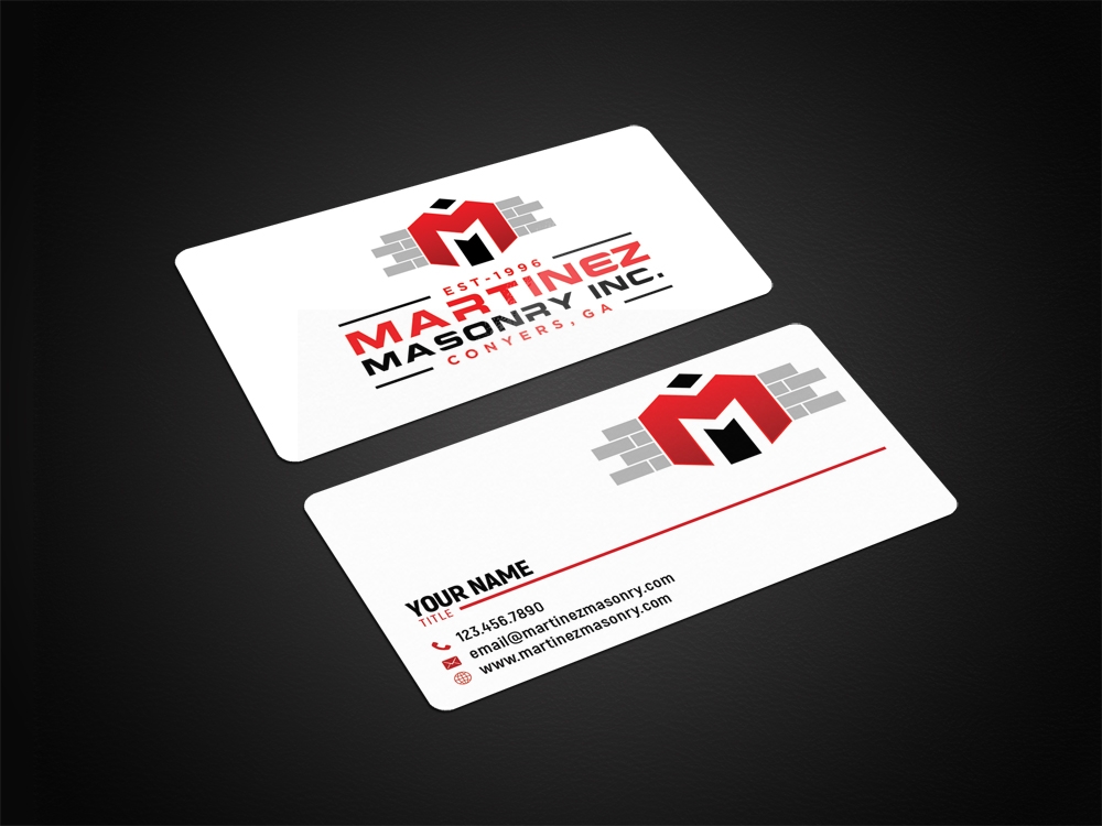 Martinez Masonry Inc. logo design by aamir
