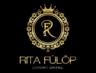 Rita Fülöp Luxury Fashion Brand logo design by cikiyunn