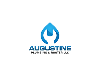Augustine Plumbing and Rooter LLC logo design by hole