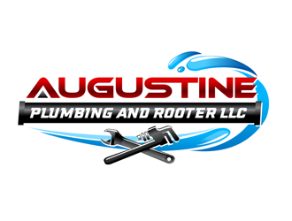 Augustine Plumbing and Rooter LLC logo design by megalogos
