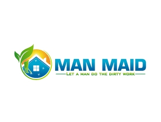 Man Maid logo design by 35mm