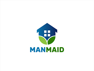 Man Maid logo design by hole
