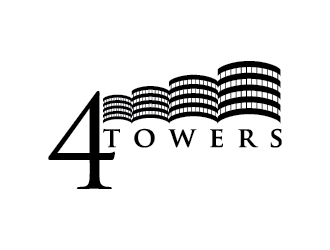 4-Towers logo design by jafar
