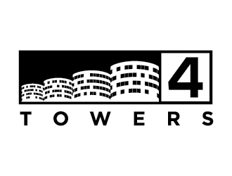 4-Towers logo design by jafar