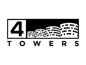 4-Towers logo design by jafar
