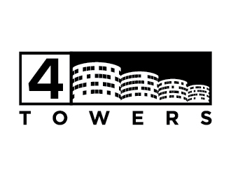 4-Towers logo design by jafar