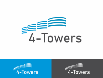 4-Towers logo design by YusufAbdus