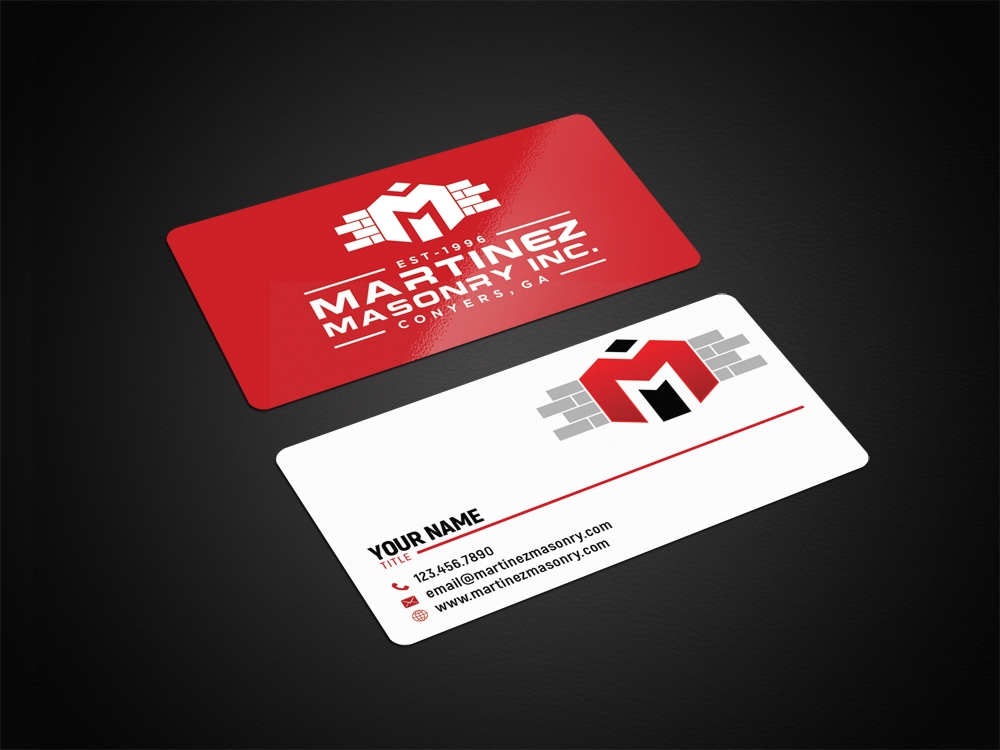 Martinez Masonry Inc. logo design by aamir