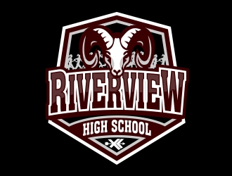Riverview High School logo design by MarkindDesign