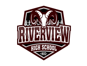 Riverview High School logo design by MarkindDesign