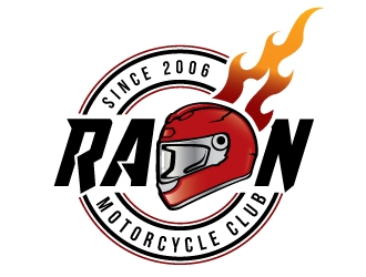 Motorcycle Club RAON logo design by Conception