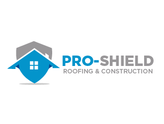 Pro-Shield Roofing & Construction logo design by THOR_