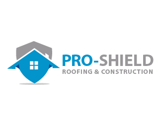 Pro-Shield Roofing & Construction logo design by THOR_