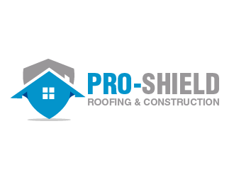 Pro-Shield Roofing & Construction logo design by THOR_