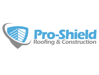 Pro-Shield Roofing & Construction logo design by YONK