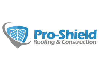 Pro-Shield Roofing & Construction logo design by YONK