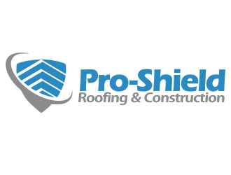 Pro-Shield Roofing & Construction logo design by YONK