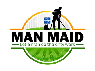 Man Maid logo design by aRBy