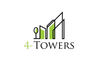 4-Towers logo design by emyjeckson