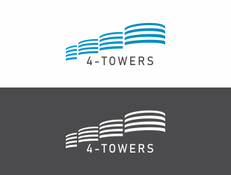 4-Towers logo design by YusufAbdus