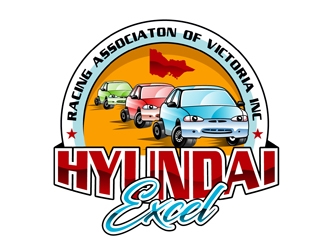 Hyundai Excel Racing Associaton of Victoria Inc logo design by DreamLogoDesign