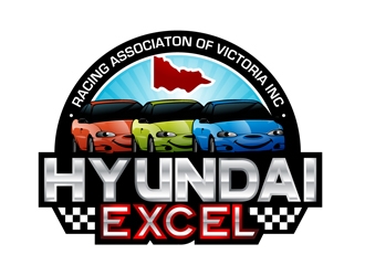 Hyundai Excel Racing Associaton of Victoria Inc logo design by DreamLogoDesign